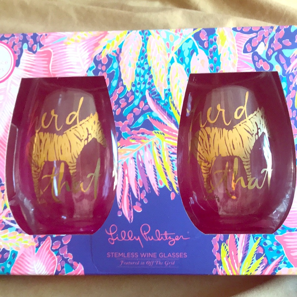 Herd That! Stemless wine glasses for your safari.